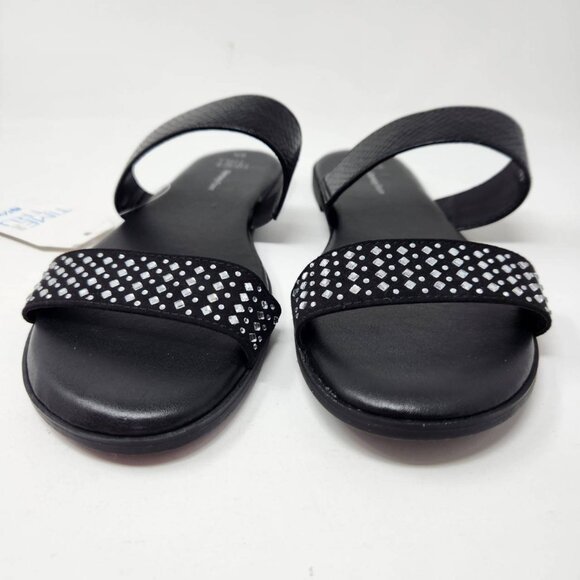 Time And Tru Women's Memory Foam Black Sandals 6.5 - Picture 7 of 9